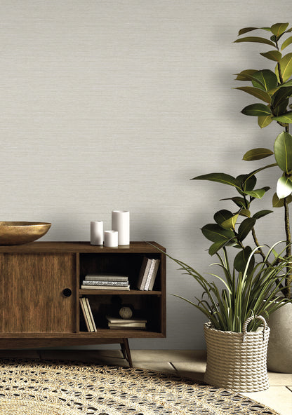 Seabrook Designs  Threaded Faux Linen Contemporary Cool Neutrals   - RA40918