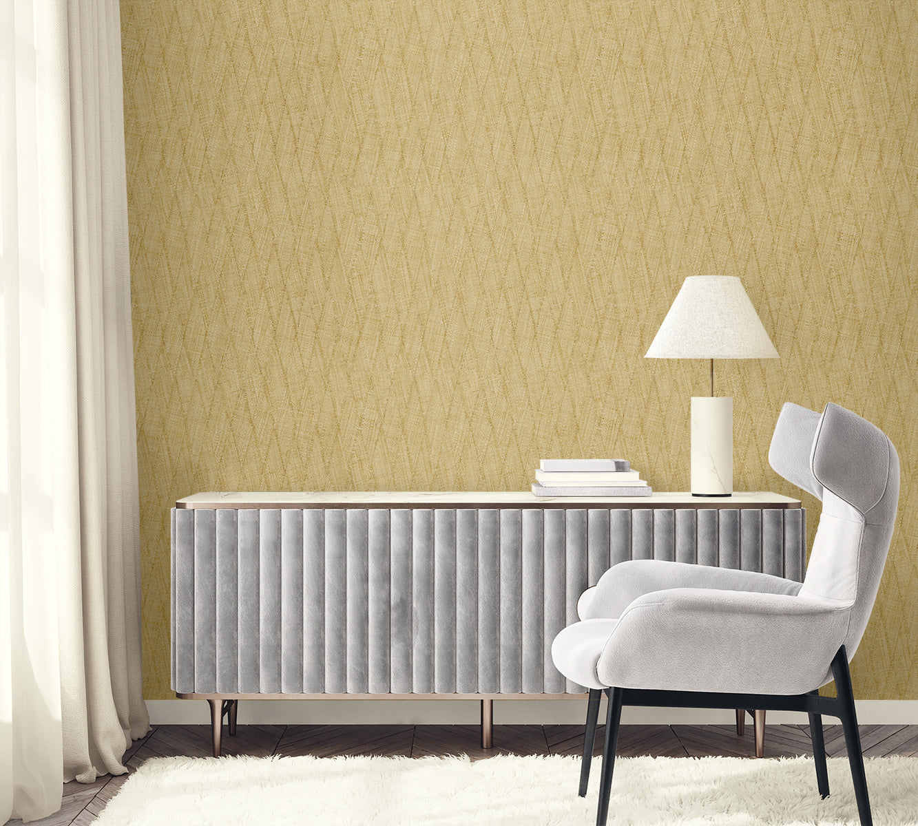 Seabrook Designs  Sun Woven Faux Weave Contemporary Warm Neutrals, Beiges   - RA41204