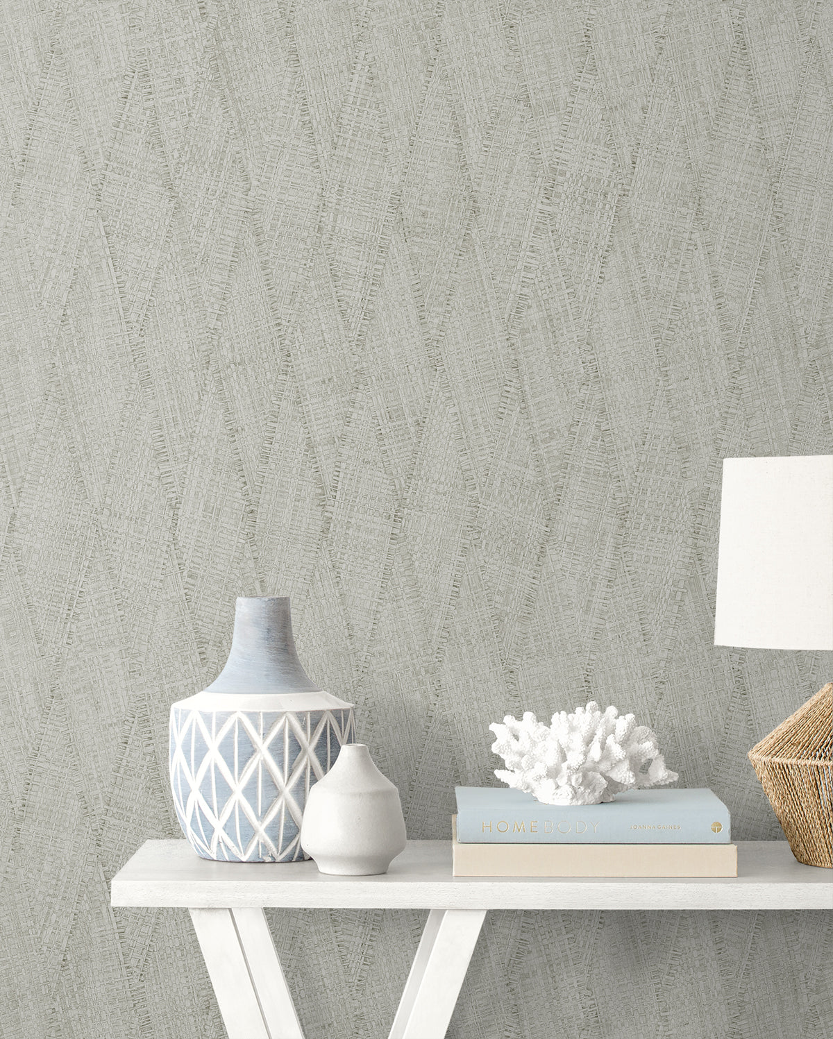 Seabrook Designs  Sun Woven Faux Weave Contemporary Cool Neutrals   - RA41207