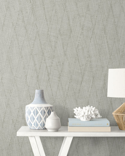 Seabrook Designs  Sun Woven Faux Weave Contemporary Cool Neutrals   - RA41207