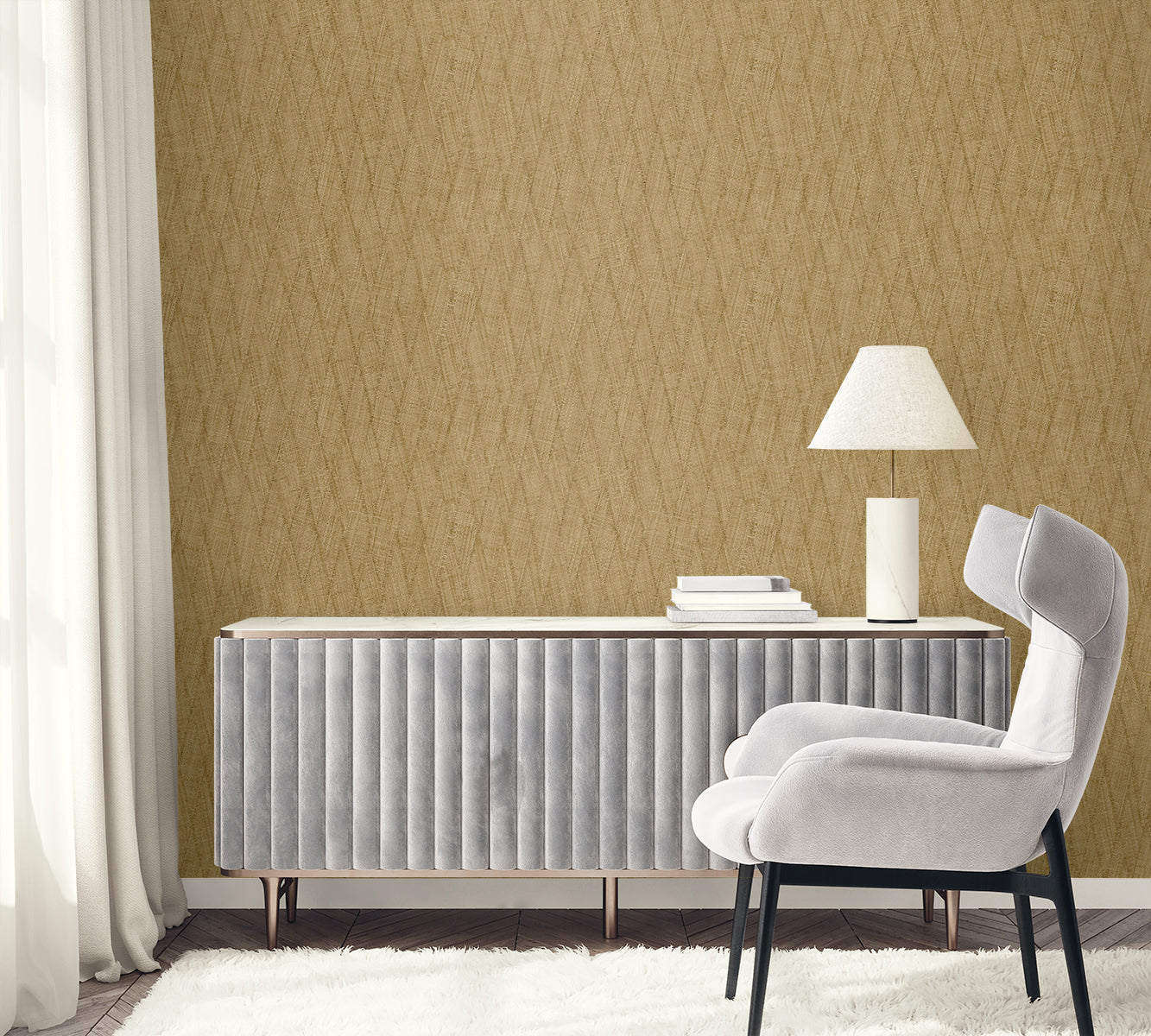 Seabrook Designs  Sun Woven Faux Weave Contemporary Warm Neutrals, Beiges   - RA41210