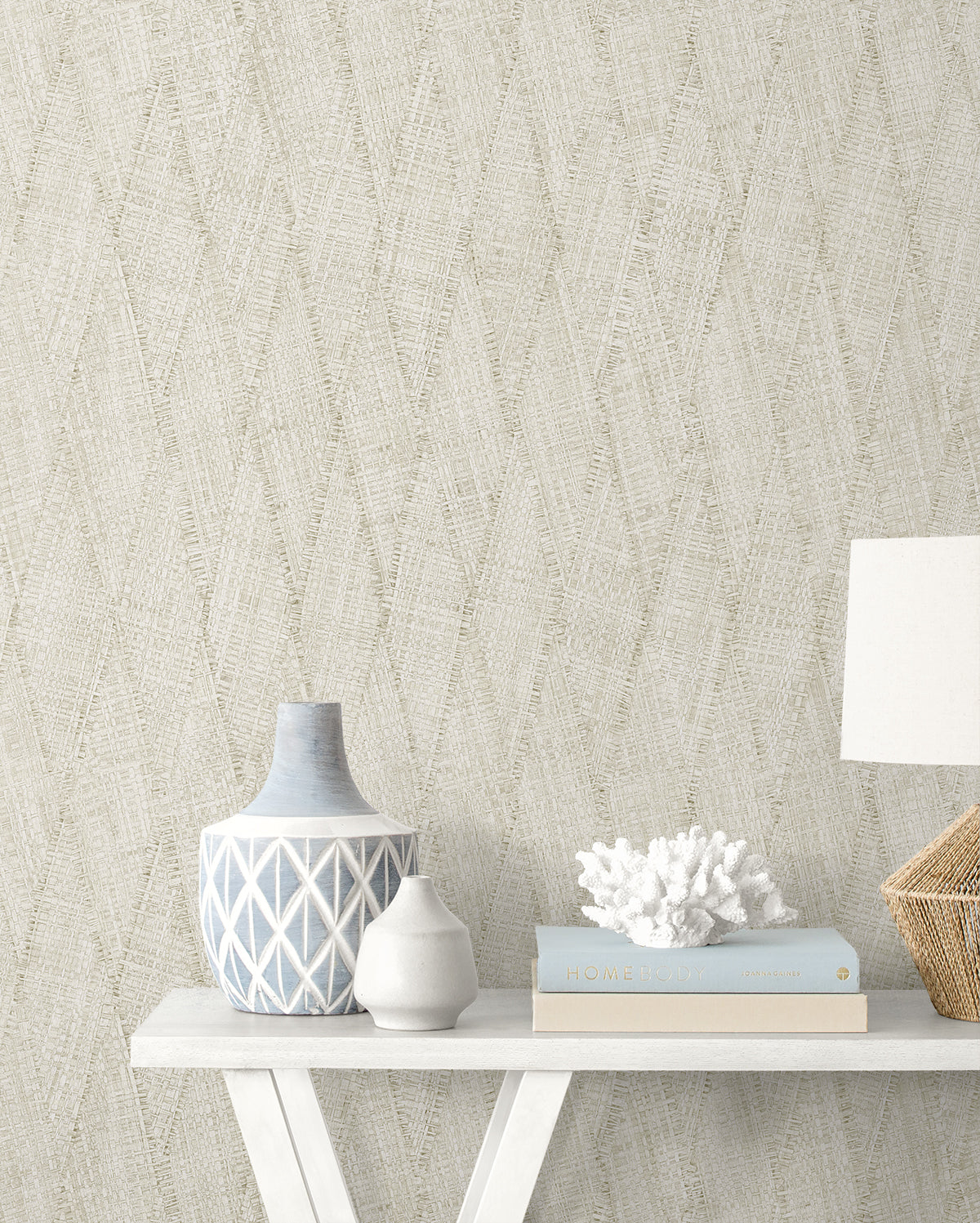 Seabrook Designs  Sun Woven Faux Weave Contemporary Cool Neutrals   - RA41211