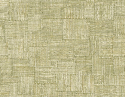 Seabrook Designs  Woven Blocks Faux Weave Contemporary Warm Neutrals, Beiges   - RA41717