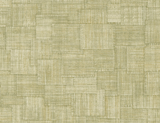 Seabrook Designs  Woven Blocks Faux Weave Contemporary Warm Neutrals, Beiges   - RA41717