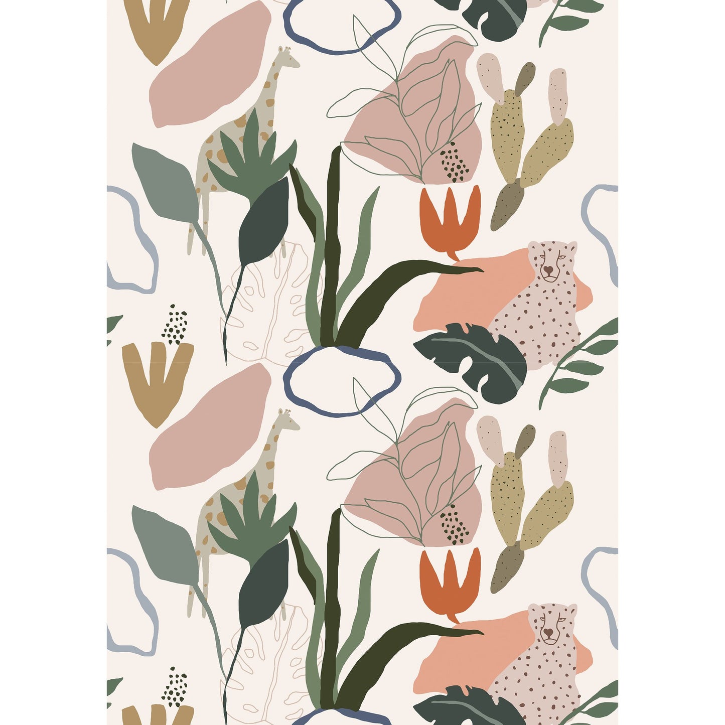 GALERIE WALLCOVERINGS Day Dreamers Safari   Pink   - RB246