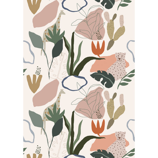 GALERIE WALLCOVERINGS Day Dreamers Safari   Pink   - RB246
