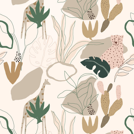 GALERIE WALLCOVERINGS Day Dreamers Safari   Beige   - RB247