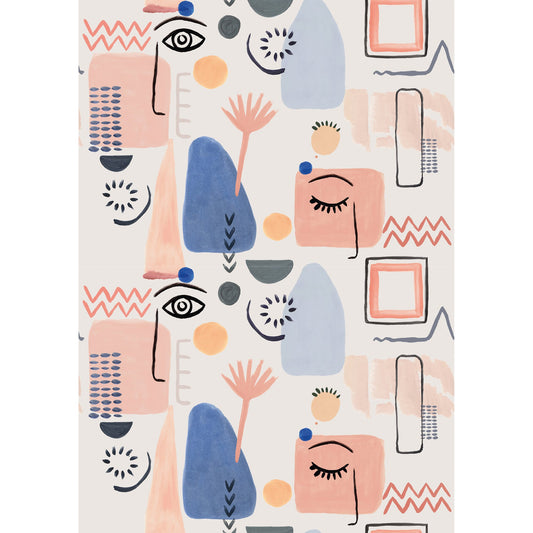 GALERIE WALLCOVERINGS Day Dreamers Abstract   Multi   - RB249