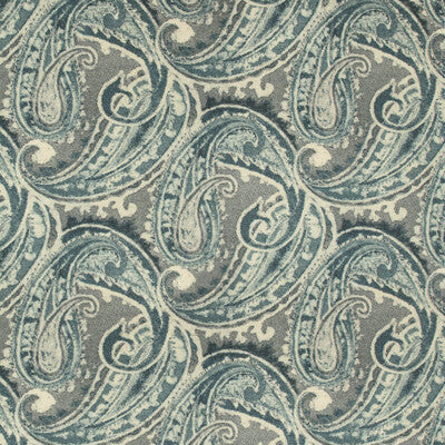 KRAVET DESIGN PRINT PAISLEY NEUTRAL,TEAL,GREY   - RECREATE.35.0