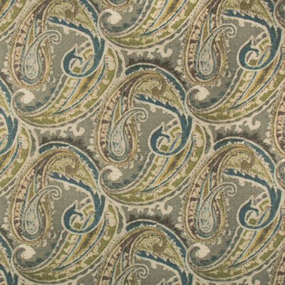 KRAVET DESIGN PRINT PAISLEY NEUTRAL,TEAL,CAMEL   - RECREATE.435.0