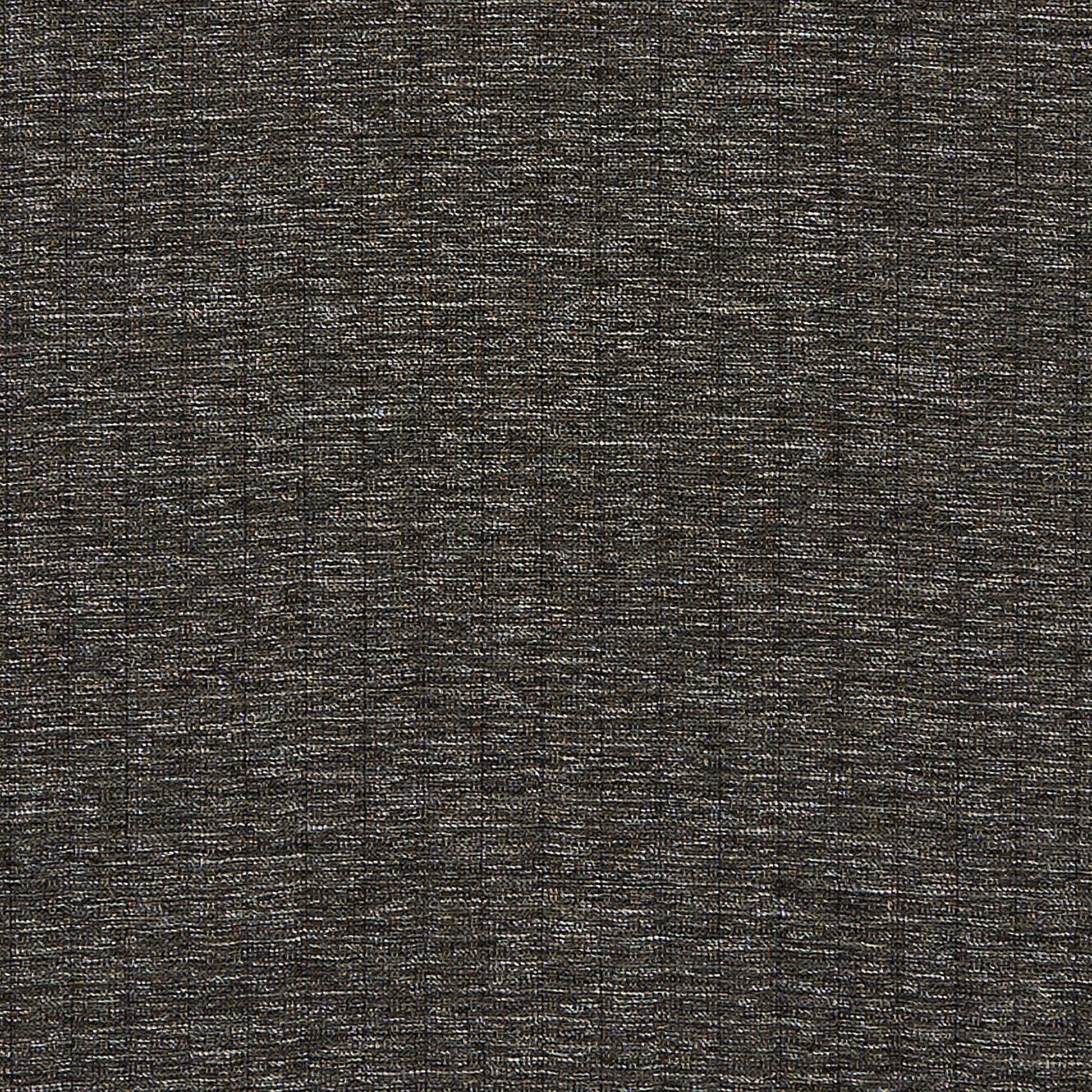 Dark charcoal-brown heather fabric texture with subtle speckled weave, upholstery fabric swatch.