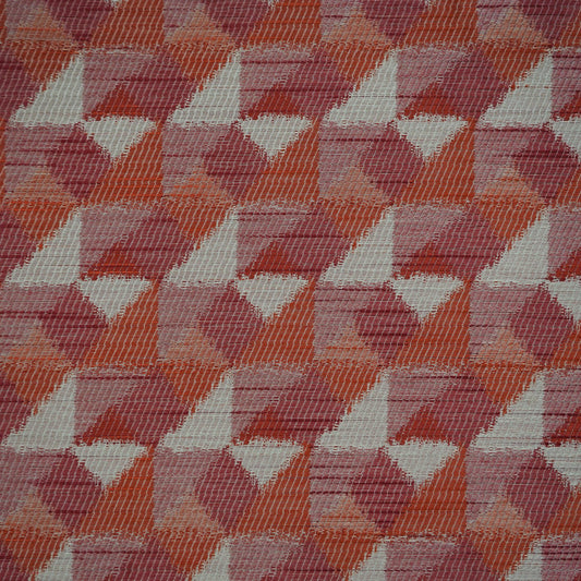 JF Fabrics REECE 43 Fabric Traditional,Transitional,Contemporary,Geometric Burgundy,Red,Creme,Beige,Orange,Rust,Pink  Texture - 5422943 J6531