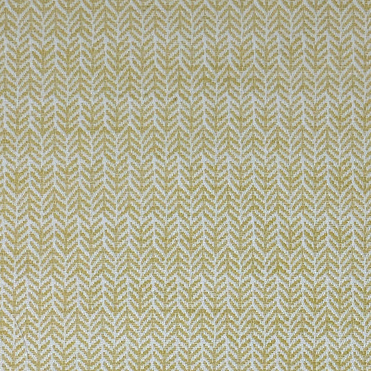 JF Fabrics Bella Dura Home REGATTA 17 Fabric Herringbone, Mini, Chevron Yellow, White  Woven, Outdoor - 9058317 J9411