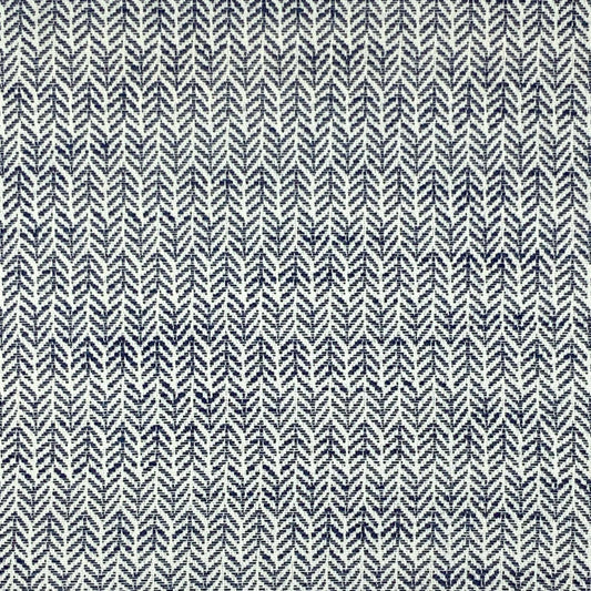 JF Fabrics Bella Dura Home REGATTA 67 Fabric Herringbone, Mini, Chevron Navy, White  Woven, Outdoor - 9058367 J9411