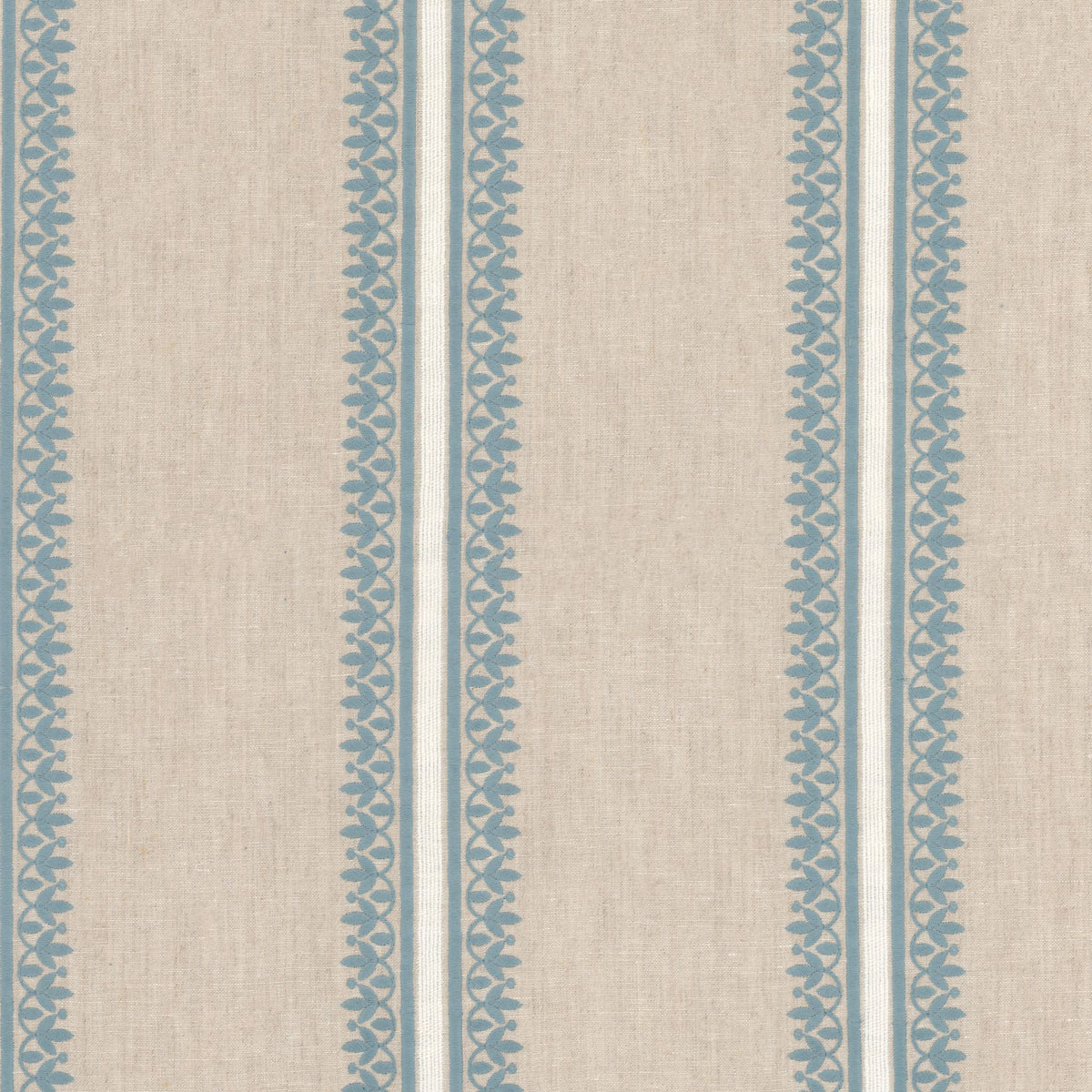 STOUT TEXTILES  DRAPERY,EMBROIDERIES TRADITIONAL, STRIPE HAZE,POWDER,STARLIGHT   - REHO-1