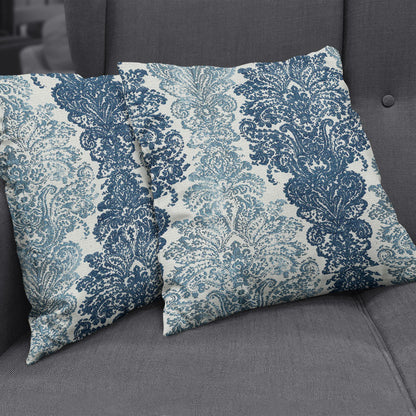 NICHOLASJOHN INC NJ-ELEGANCE Bedazzled Blue Large Scale,Traditional   Fabric - NJ25-2757