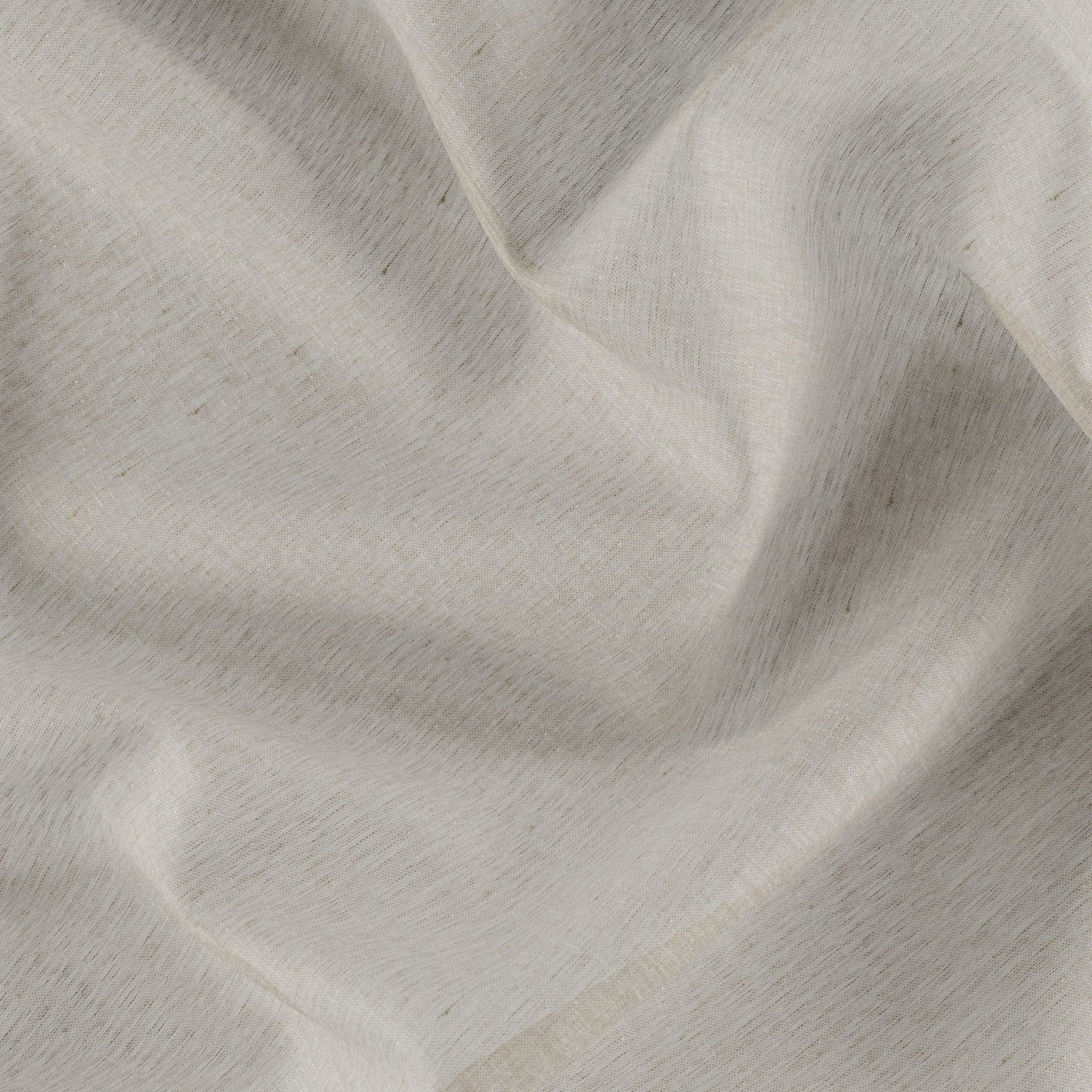 Taupe-brown plain sheer fabric with a soft drape; wide width.
