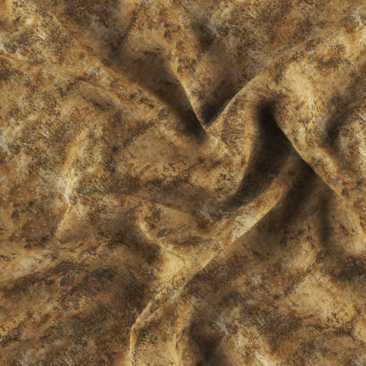 JF Fabrics REMUS 18 Fabric Metallic Gold, Copper  Print, Satin - 8934518 J9011