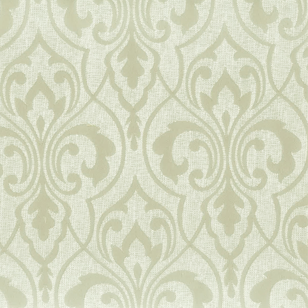 STOUT TEXTILES  DRAPERY,JACQUARD TRADITIONAL, FRAME DESIGN TAUPE   - REMY-1