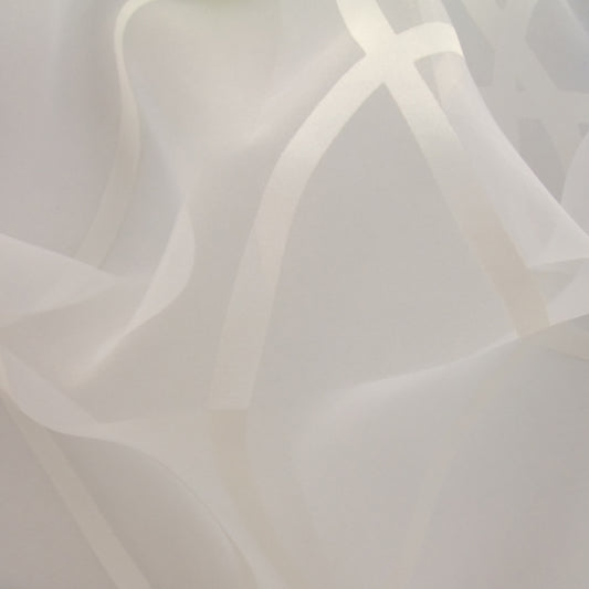 JF Fabrics RENATA 91 Fabric Traditional,Transitional,Contemporary Creme,Beige,Offwhite  Double Width,Sheer - 5012791 J5941