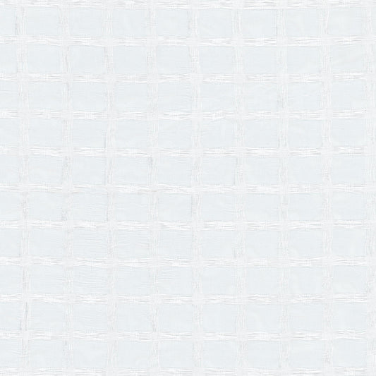 STOUT TEXTILES  DRAPERY,SHEER TRADITIONAL, PLAID/CHECK BLEACH,SALT,SNOW,WHITE   - REPL-2