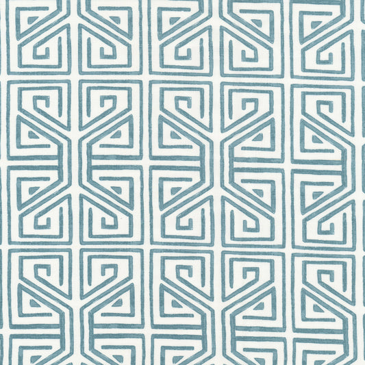 STOUT TEXTILES  MULTIPURPOSE,PRINT TRADITIONAL, GEOMETRIC AQUA   - REVE-3
