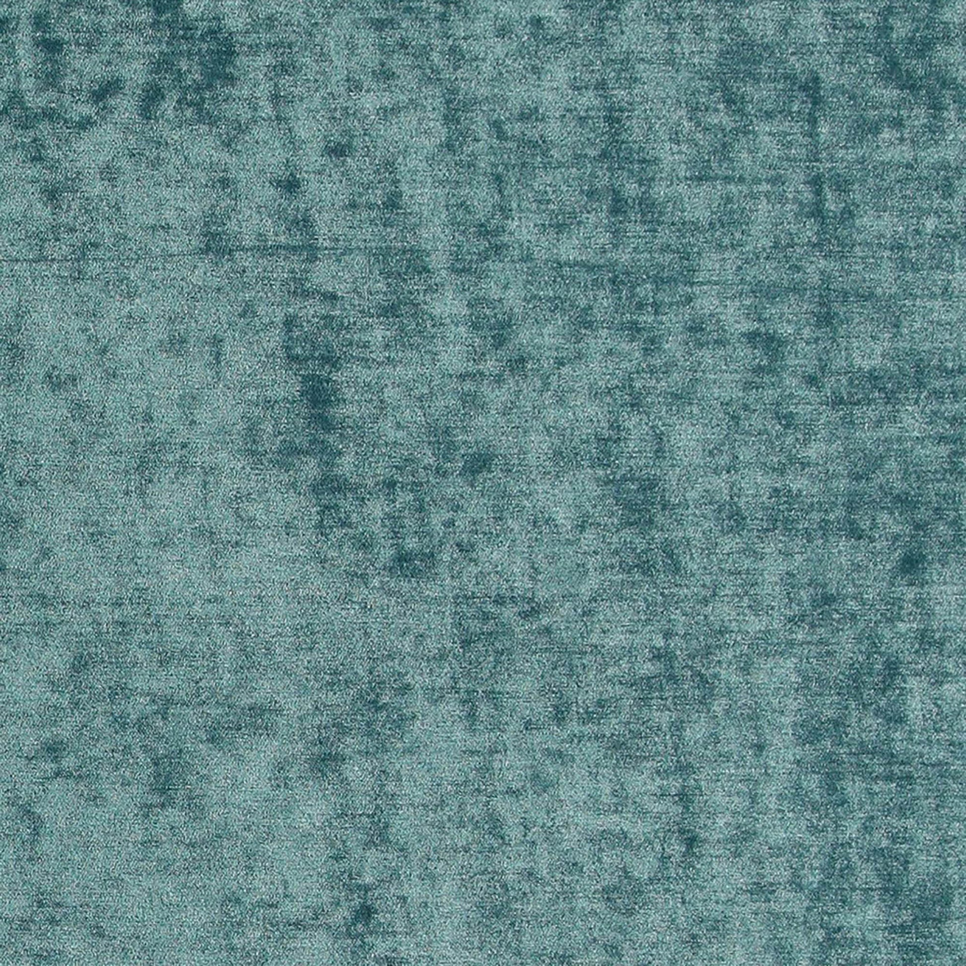 Blue chenille fabric texture with soft nap and mottled finish.