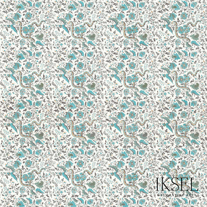 SCHUMACHER  IKSEL INDIENNE PRINTS PRINTS TURQUOISE   - RF306CR53