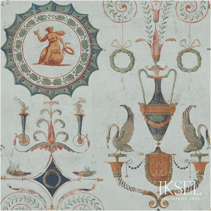 SCHUMACHER  IKSEL DIRECTOIRE MEDALLIONS WOVEN WOVEN ORIGINAL   - RF410CS01