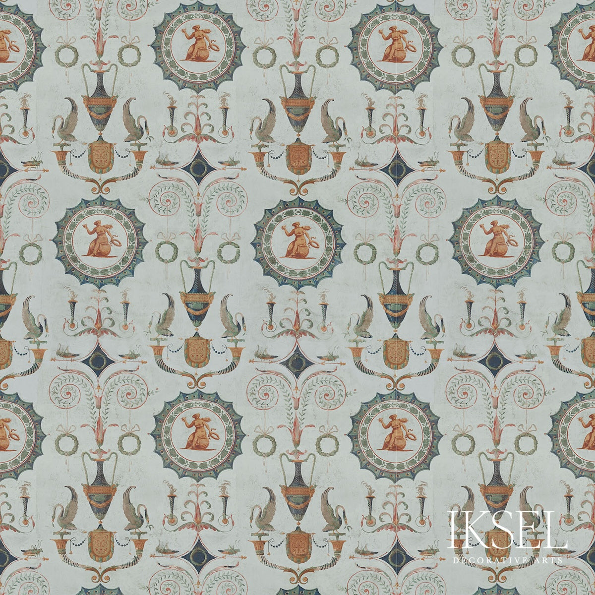 SCHUMACHER  IKSEL DIRECTOIRE MEDALLIONS WOVEN WOVEN ORIGINAL   - RF410CS01