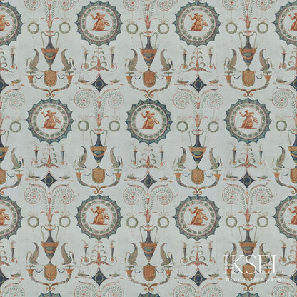 SCHUMACHER  IKSEL DIRECTOIRE MEDALLIONS WOVEN WOVEN ORIGINAL   - RF410CS01