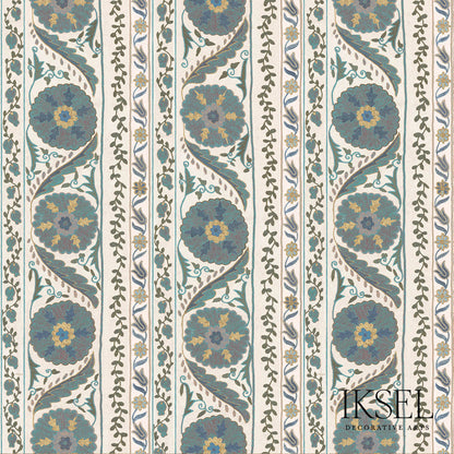 SCHUMACHER  IKSEL SUZANI BORDERS PRINTS PRINTS BLUES   - RF504CR54