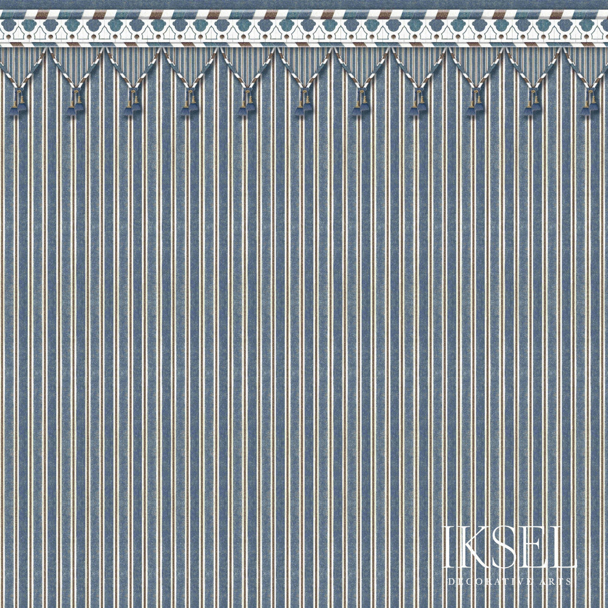 SCHUMACHER  IKSEL KUBILAI'S TENT PRINTS PRINTS BLUE   - RF712CS43