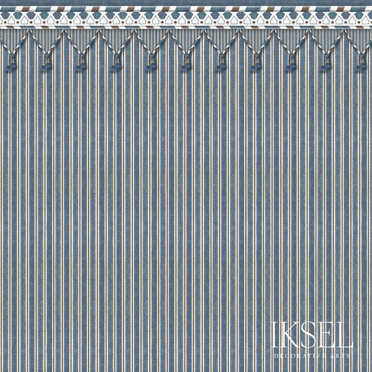 SCHUMACHER  IKSEL KUBILAI'S TENT PRINTS PRINTS BLUE   - RF712CS43