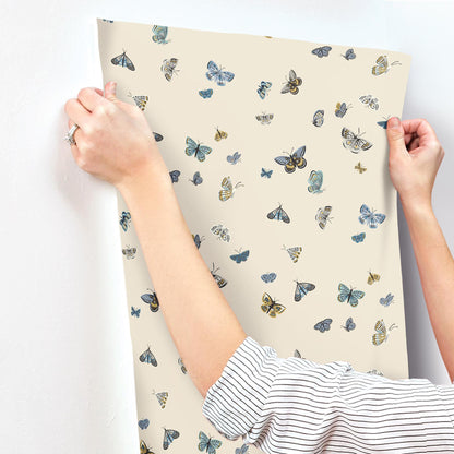 York Wallcoverings Rifle Paper Co. 3rd Edition Animals & Insects Butterfly House Whimsical Beiges   - RF7412