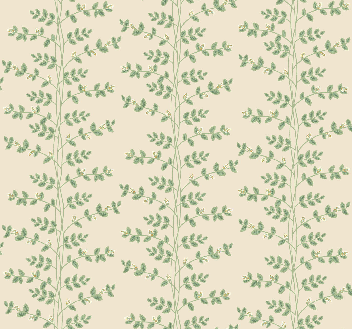 York Wallcoverings Rifle Paper Co. 3rd Edition Climbing Vine Linen Wallpaper Whimsical Botanical Greens   - RF7423