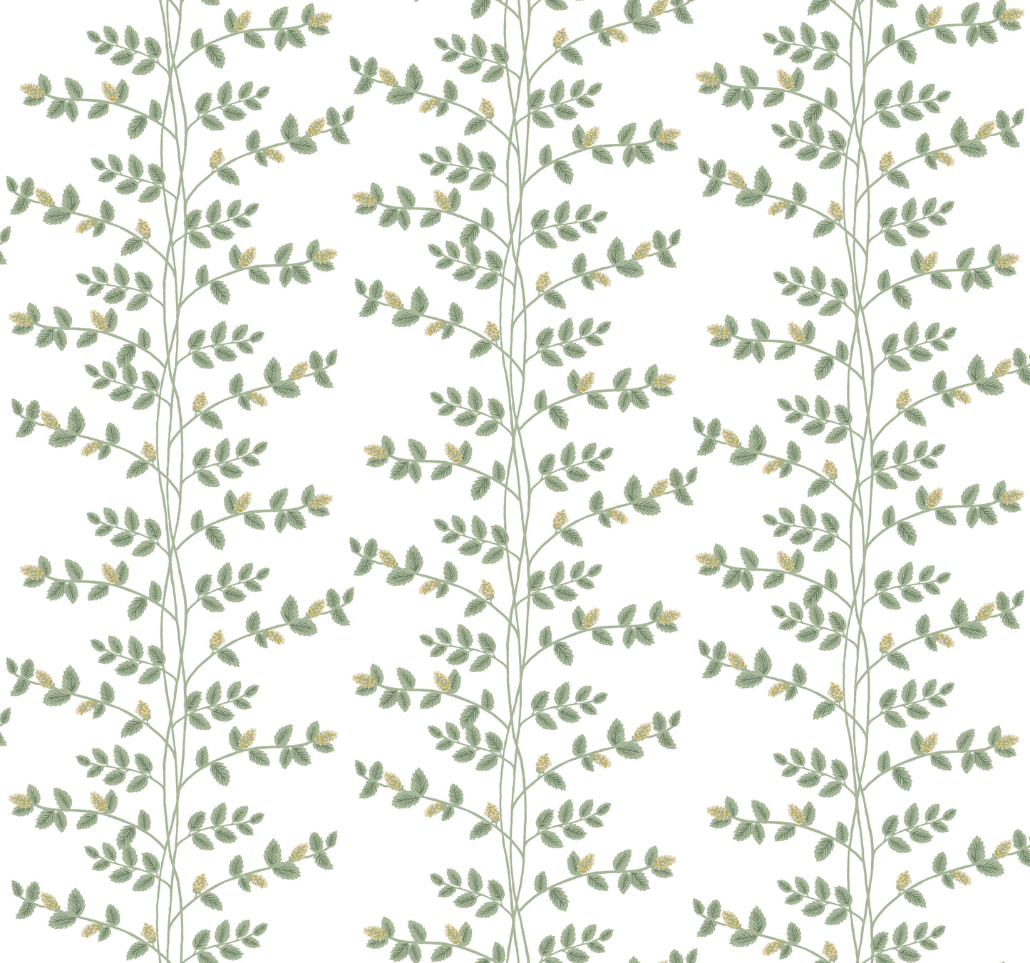 Rifle Paper Co. 3rd Edition Botanical Climbing Vine Whimsical Greens   - RF7424