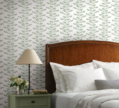 York Wallcoverings Rifle Paper Co. 3rd Edition Botanical Climbing Vine Whimsical Greens   - RF7424