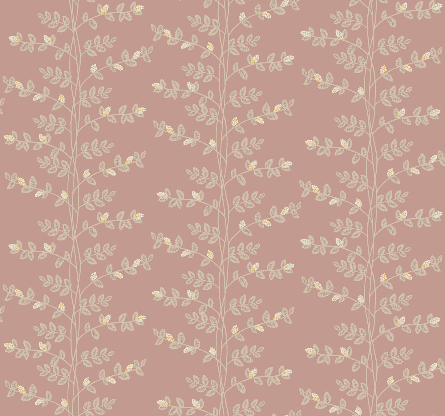 York Wallcoverings Rifle Paper Co. 3rd Edition Climbing Vine Rose Wallpaper Whimsical Botanical Pinks   - RF7426