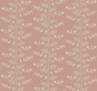York Wallcoverings Rifle Paper Co. 3rd Edition Climbing Vine Rose Wallpaper Whimsical Botanical Pinks   - RF7426