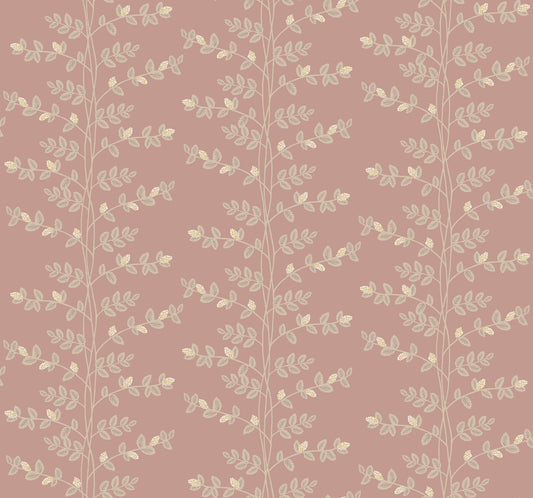 York Wallcoverings Rifle Paper Co. 3rd Edition Climbing Vine Rose Wallpaper Whimsical Botanical Pinks   - RF7426