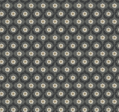York Wallcoverings Rifle Paper Co. 3rd Edition Florals Emma Whimsical Blacks   - RF7442