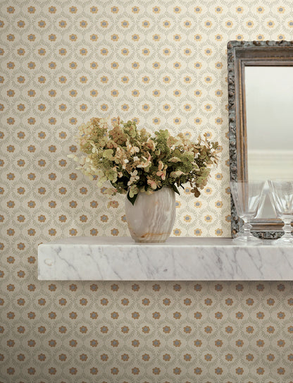 York Wallcoverings Rifle Paper Co. 3rd Edition Florals Emma Whimsical Whites & Off-Whites   - RF7443