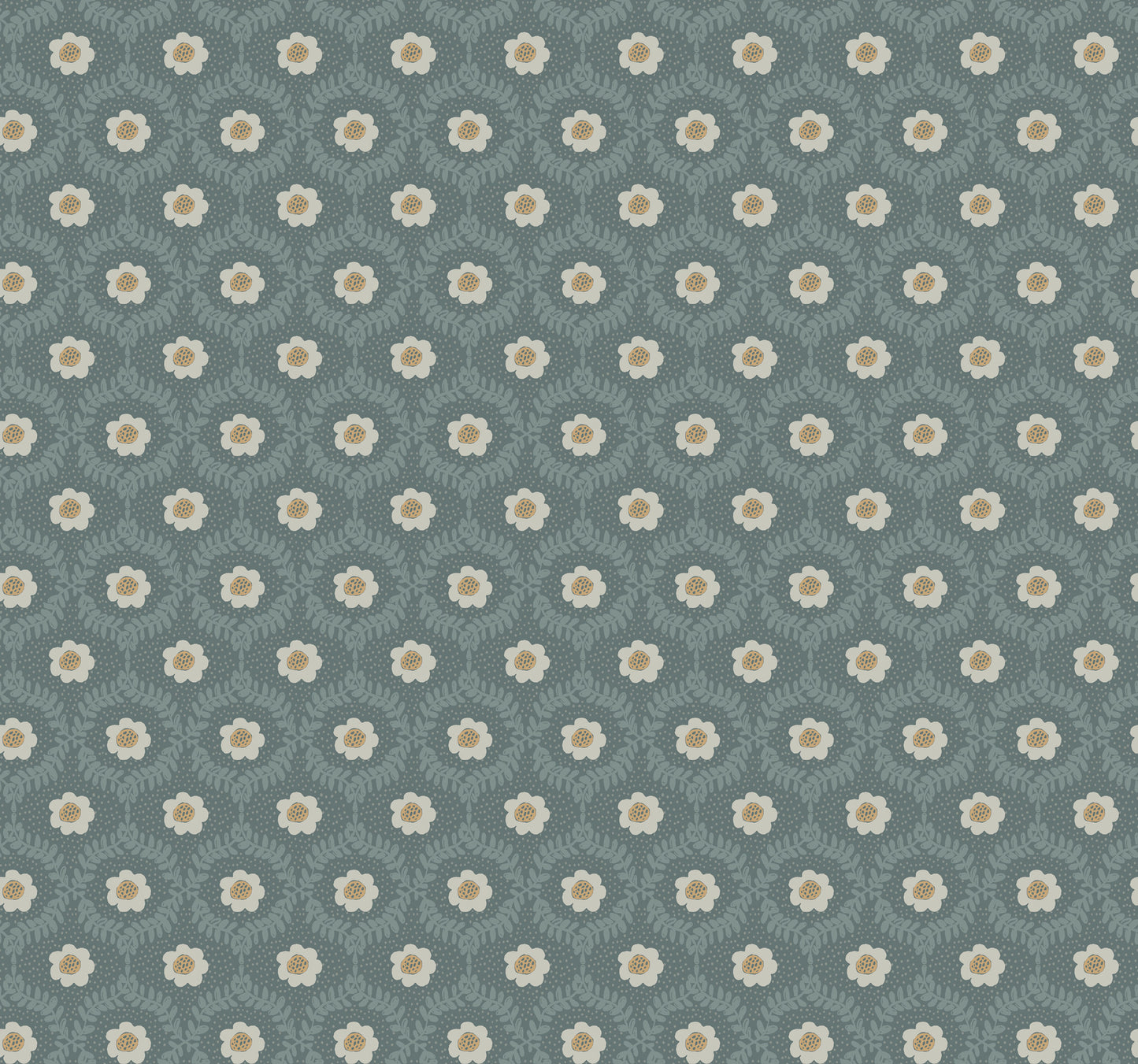 York Wallcoverings Rifle Paper Co. 3rd Edition Emma Slate Wallpaper Whimsical Florals Blues   - RF7445