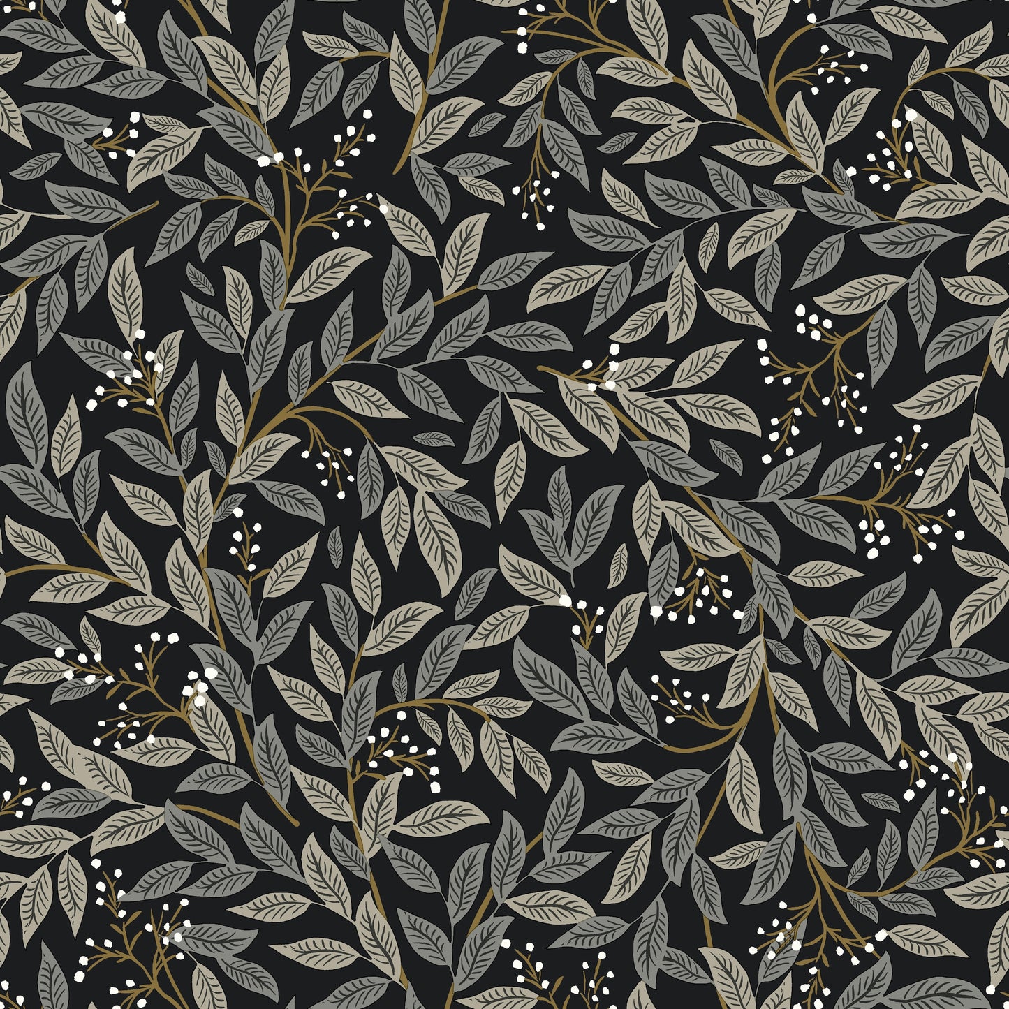 Rifle Paper Co. 3rd Edition Botanical Willowberry Farmhouse Blacks   - RF7462