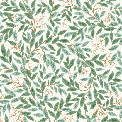 York Wallcoverings Rifle Paper Co. 3rd Edition Willowberry Emerald Wallpaper Farmhouse Botanical Greens   - RF7464