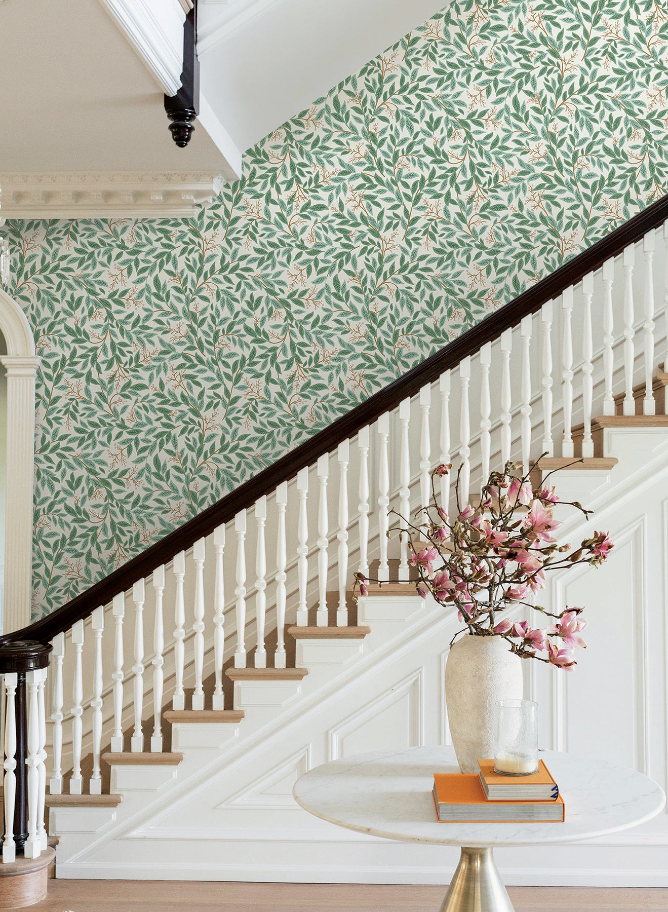 York Wallcoverings Rifle Paper Co. 3rd Edition Willowberry Emerald Wallpaper Farmhouse Botanical Greens   - RF7464