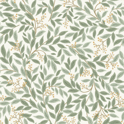 York Wallcoverings Rifle Paper Co. 3rd Edition Willowberry Sage Wallpaper Farmhouse Botanical Greens   - RF7465
