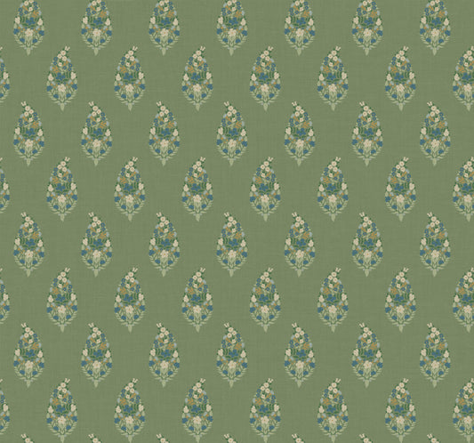York Wallcoverings Rifle Paper Co. 3rd Edition Paisley Green Wallpaper Farmhouse Small Prints Greens   - RF7471