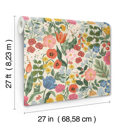 York Wallcoverings Rifle Paper Co. 3rd Edition Florals Blossom Whimsical Pinks   - RF7492